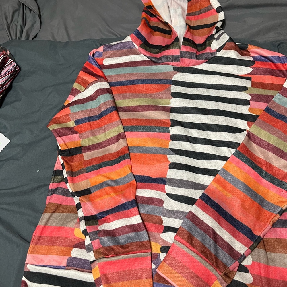 Striped Multicolor Women's Hoodie